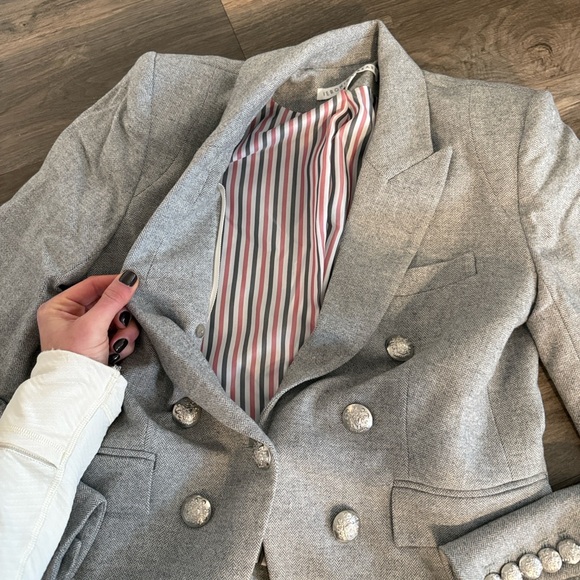 Veronica Beard Gray Double-Breasted Blazer - Picture 9 of 10